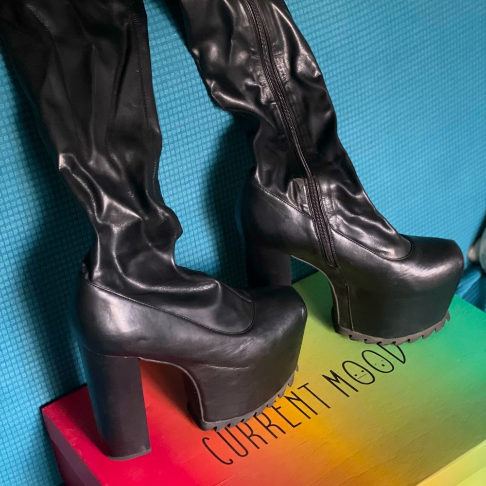 Dolls Kill Nightcap Thigh-High Boots